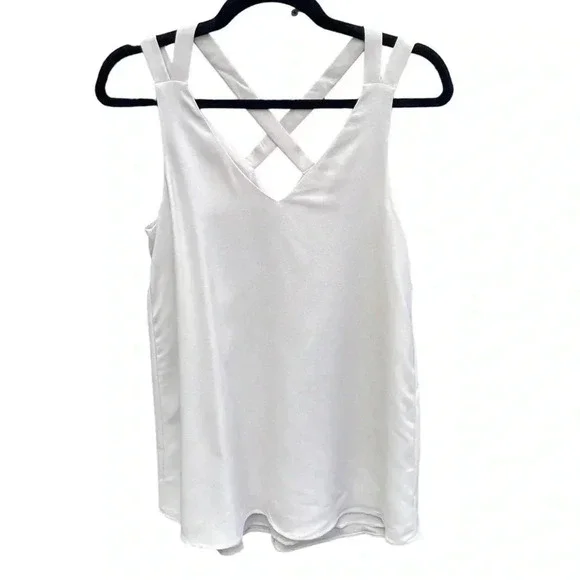 River Island Cream Sleeveless Blouse - Picture 1 of 7